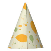 行くぞ！バルーンの輪郭パターン パーティーハット (裏面)