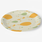 行くぞ！バルーンの輪郭パターン ペーパープレート (アングル)