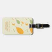 行くぞ！バルーンの輪郭パターン ラゲッジタグ (正面横)