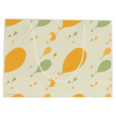 行くぞ！バルーンの輪郭パターン ラージペーパーバッグ (裏面)