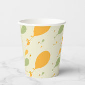 行くぞ！バルーンの輪郭パターン 紙コップ (正面)