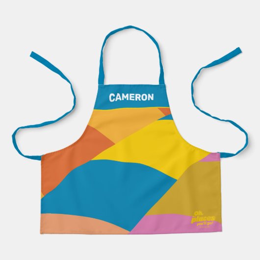 行くぞ！バロカラフルーストライプン エプロン (正面)