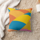 行くぞ!バロカラフルーストライプン クッション (ブランケット)