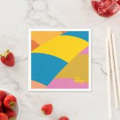 行くぞ！バロカラフルーストライプン スタンダードカクテルナプキン (インサイチュ)