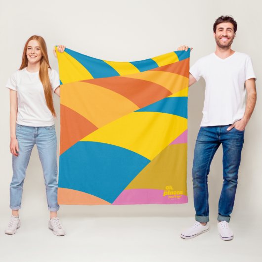 行くぞ!バロカラフルーストライプン フリースブランケット (インサイチュ)