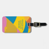 行くぞ！バロカラフルーストライプン ラゲッジタグ (正面横)