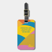 行くぞ！バロカラフルーストライプン ラゲッジタグ (正面縦)