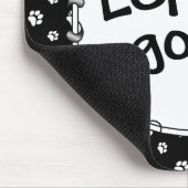 行くぞ!パピロン(白&赤)犬かわいい マウスパッド (コーナー)