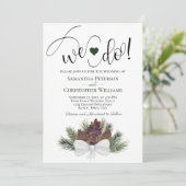 行くぞ!ピネコ素朴ン&ブランチ冬の結婚式 招待状 (スタンド正面)