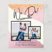 行くぞ!フォト婚約パーティ招待状予算 (正面)