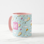 行くぞ！モノグラム マグカップ (正面左)