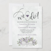 行くぞ！ユーカリ素朴&ラベンダー結婚ズ 招待状 (正面)