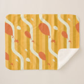 行くぞ！レトロバルーンパターン シェルパブランケット (正面(横))