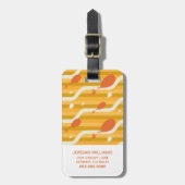 行くぞ!レトロバルーンパターン ラゲッジタグ (正面縦)