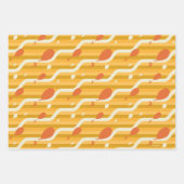 行くぞ！レトロバルーンパターン ラッピングペーパーシート (正面2)