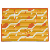 行くぞ！レトロバルーンパターン ラージペーパーバッグ (正面)