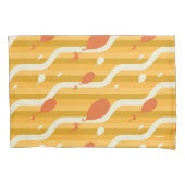 行くぞ!レトロバルーンパターン 枕カバー (正面左)