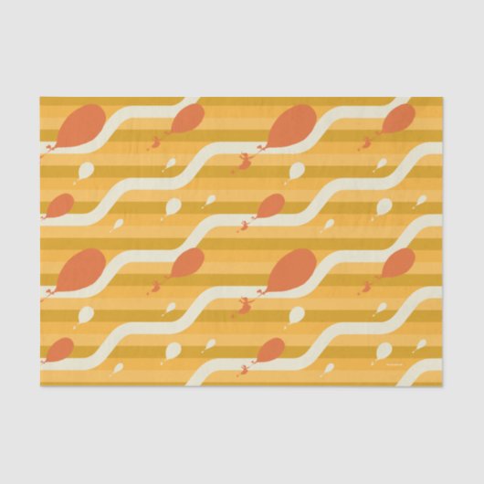 行くぞ！レトロバルーンパターン 薄葉紙 (正面)