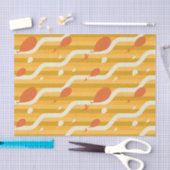 行くぞ！レトロバルーンパターン 薄葉紙 (クラフト)