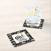 行くぞ！レトロ卒業 スクエアペーパーコースター (インサイチュ)