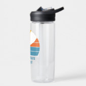 行くぞ！レトロ夕日 ウォーターボトル (左面)