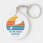 行くぞ！レトロ夕日 キーホルダー (裏面)