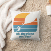 行くぞ！レトロ夕日 クッション (ブランケット)