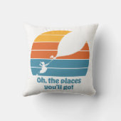 行くぞ！レトロ夕日 クッション (裏面)