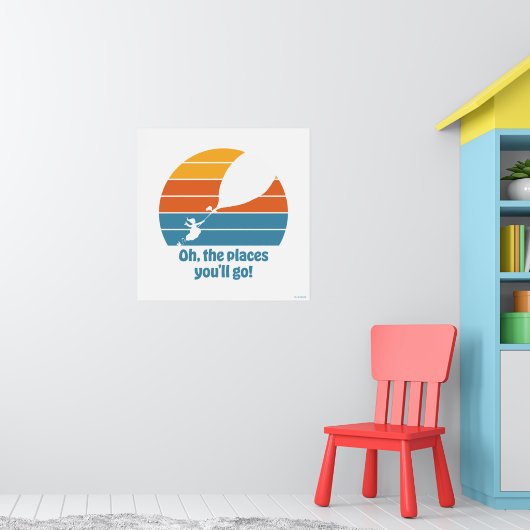 行くぞ！レトロ夕日 ポスター (子ども部屋1)