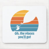 行くぞ!レトロ夕日 マウスパッド (正面)