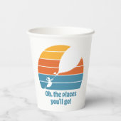 行くぞ！レトロ夕日 紙コップ (裏面)