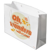 行くぞ！「何疑問に思の来望み」 ラージペーパーバッグ (裏面アングル)