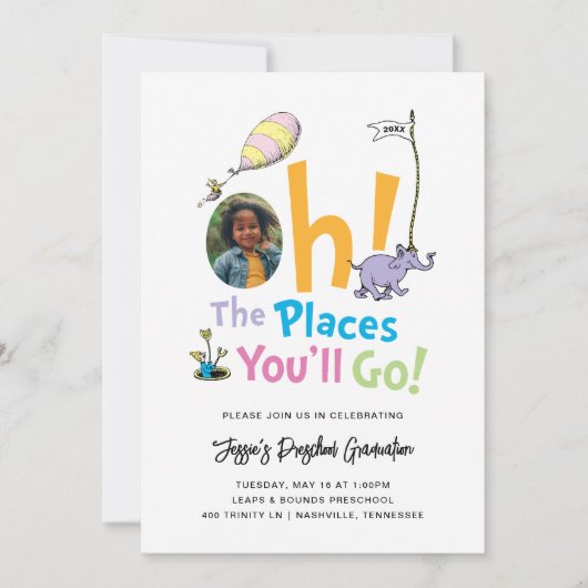 行くぞ！卒業発表 招待状 (正面)