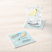 行くぞ！卒業 スクエアペーパーコースター (インサイチュ)