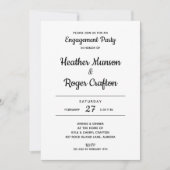 行くぞ！婚約パーティ招待状 |写真の追加 招待状 (正面)