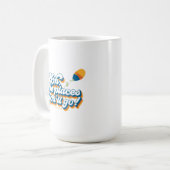 行くぞ!引用文(バルーン付き) コーヒーマグカップ (正面左)