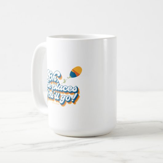 行くぞ!引用文(バルーン付き) コーヒーマグカップ (正面左)