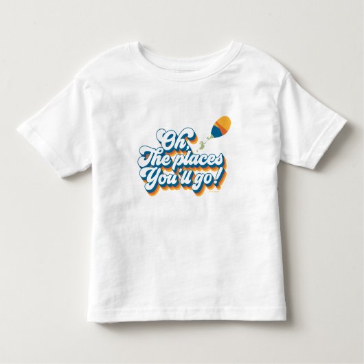 行くぞ！引用文（バルーン付き） トドラーTシャツ (正面)