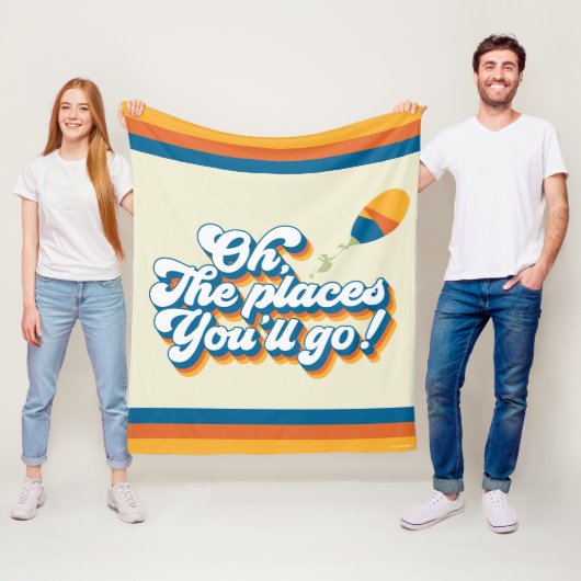 行くぞ!引用文(バルーン付き) フリースブランケット (インサイチュ)