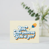 行くぞ!引用文(バルーン付き) ポストカード (スタンド正面)