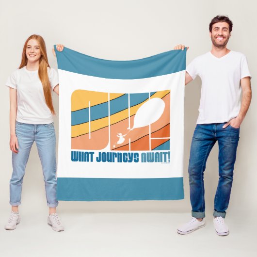 行くぞ！「旅が待つこと」 フリースブランケット (インサイチュ)