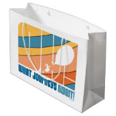 行くぞ！「旅が待つこと」 ラージペーパーバッグ (裏面アングル)