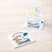 行くぞ！「旅の途中で」 スクエアペーパーコースター (インサイチュ)