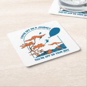 行くぞ！「旅の途中で」 スクエアペーパーコースター (アングル)