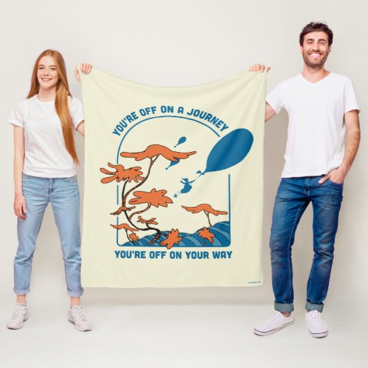 行くぞ!「旅の途中で」 フリースブランケット (インサイチュ)