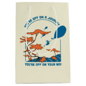 行くぞ！「旅の途中で」 ミディアムペーパーバッグ (正面)