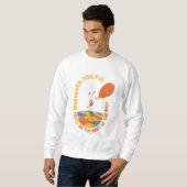 行くぞ！「最高のの最高の」 スウェットシャツ (正面フル)