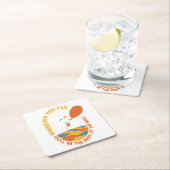 行くぞ！「最高のの最高の」 スクエアペーパーコースター (インサイチュ)