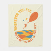 行くぞ!「最高のの最高の」 フリースブランケット (正面)