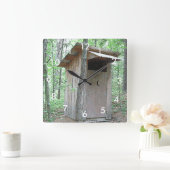 行くぞ!森の中の家の壁時計 スクエア壁時計 (ホーム)
